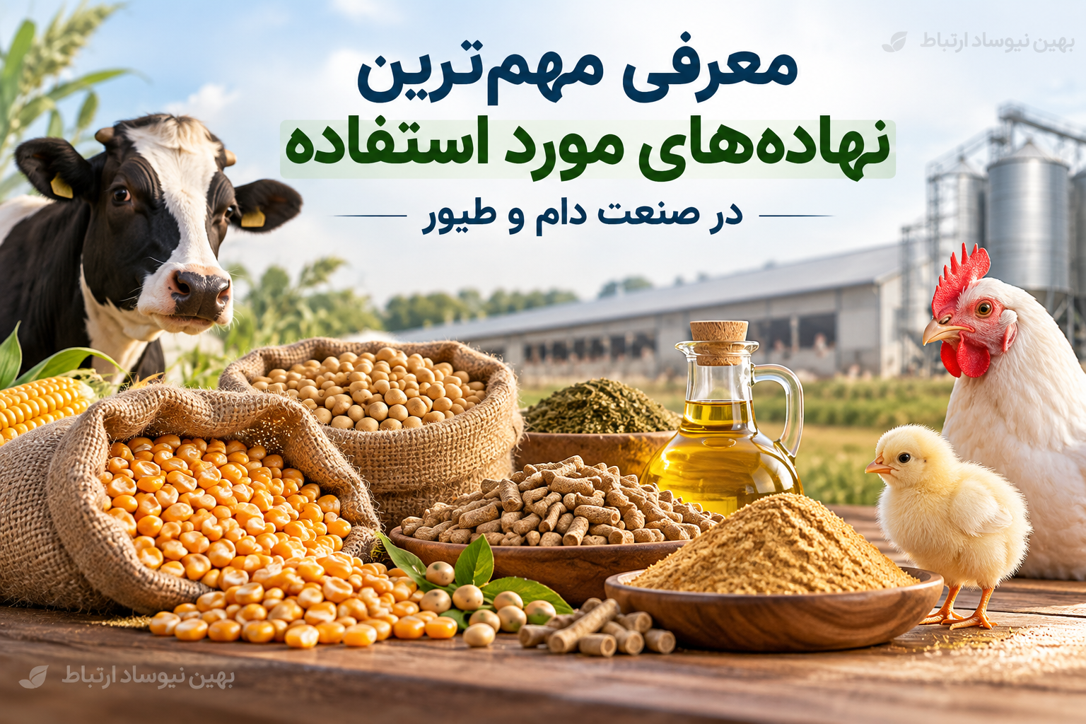 معرفی مهم‌ترین نهاده‌های مورد استفاده در صنعت دام و طیور
